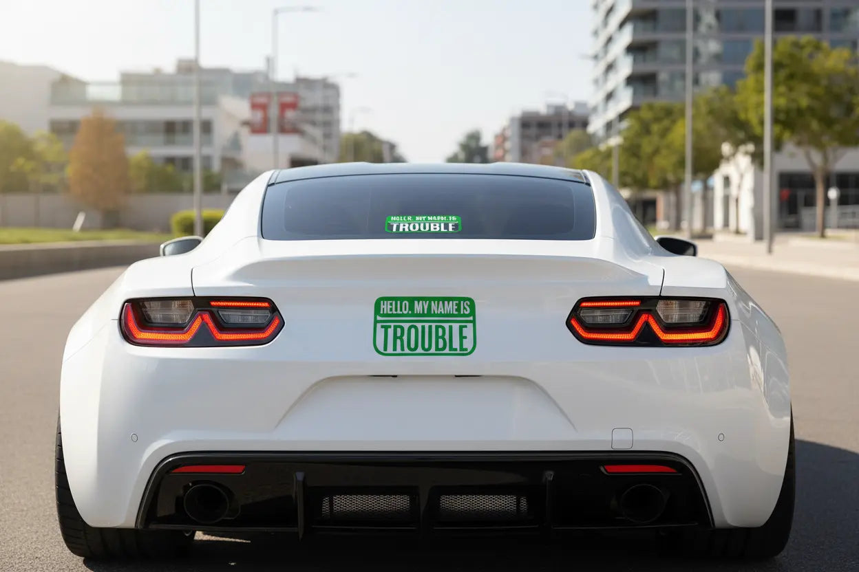 Hello my name is trouble Stickers and More by Matthia