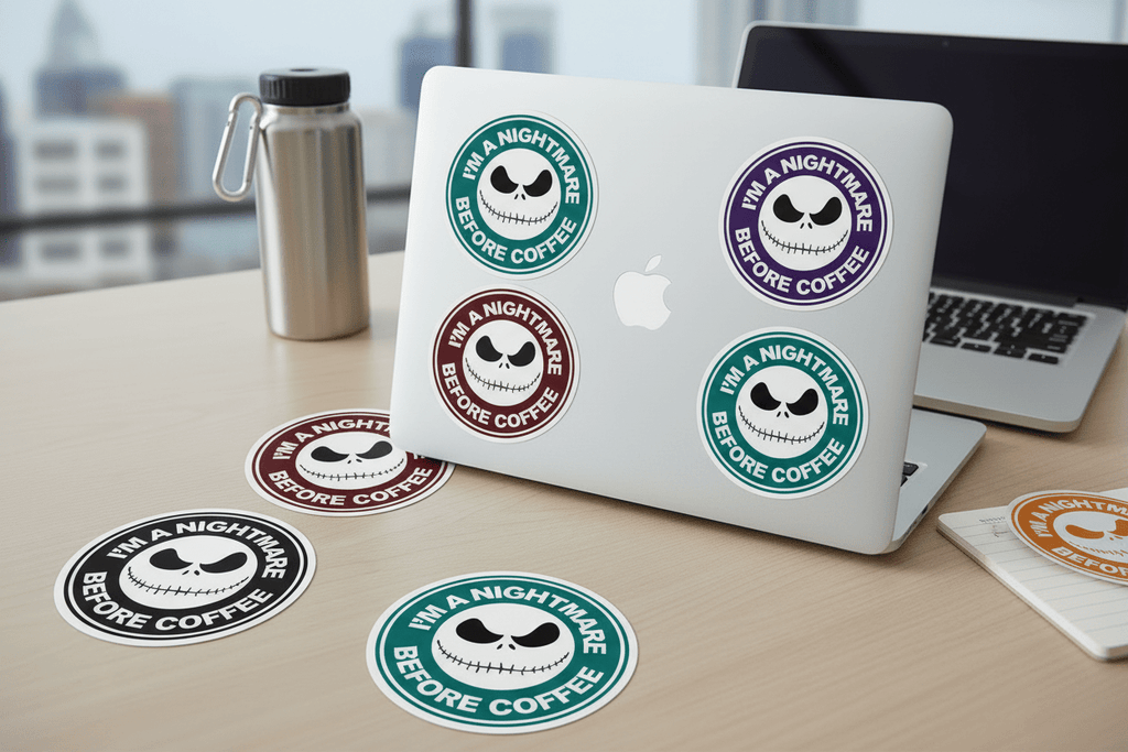 I'm a nightmare before coffee - Stickers and More by MatthiaStickers and More by Matthia