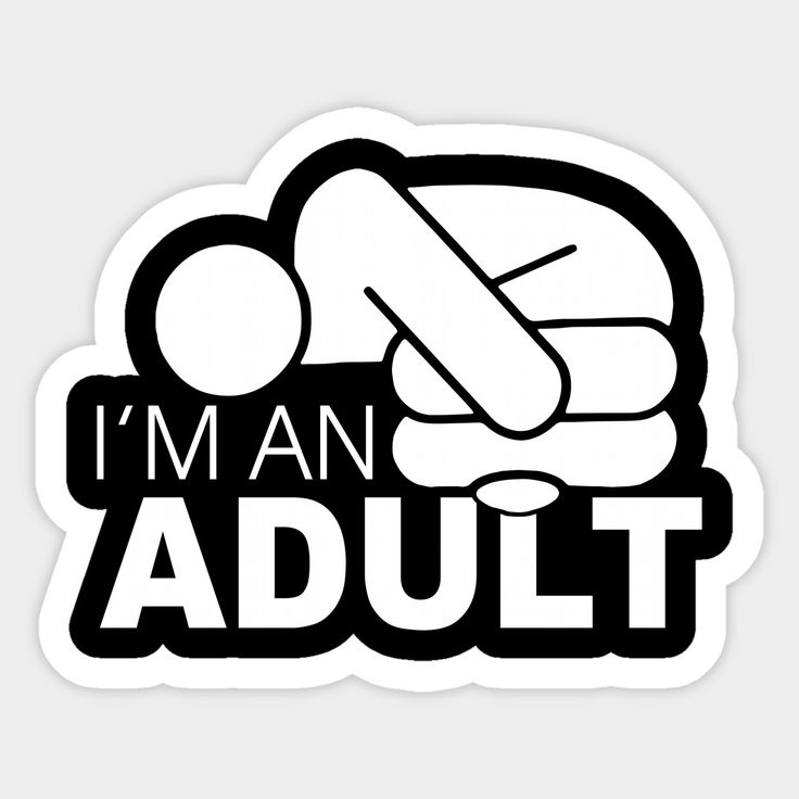 I'm an Adult - Stickers and More by MatthiaStickers and More by Matthia