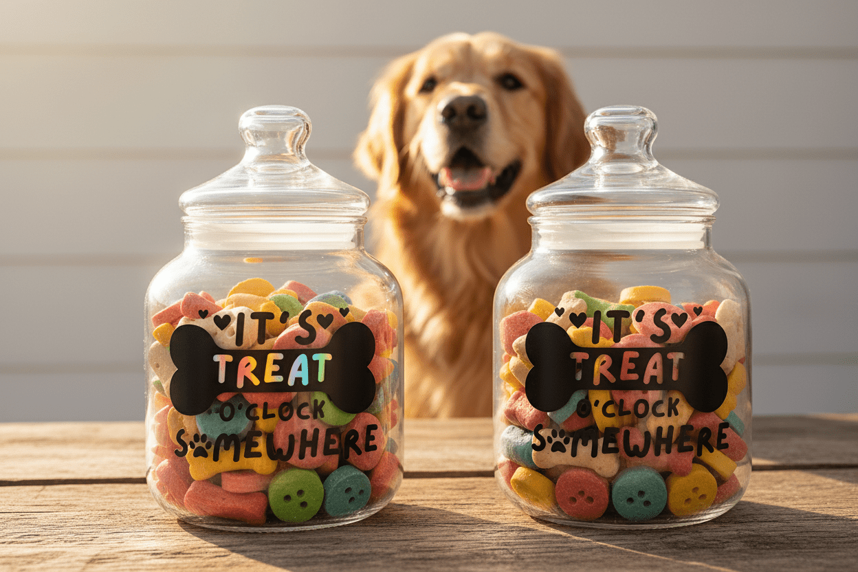 It's treat o'clock somewhere - Stickers and More by MatthiaStickers and More by Matthia