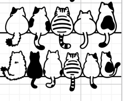 Kitties in a line - Stickers and More by MatthiaStickers and More by Matthia