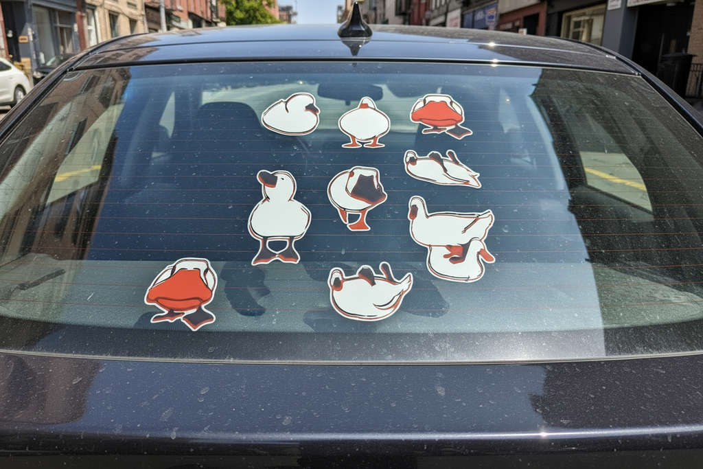 Silly Geese Stickers and More by Matthia