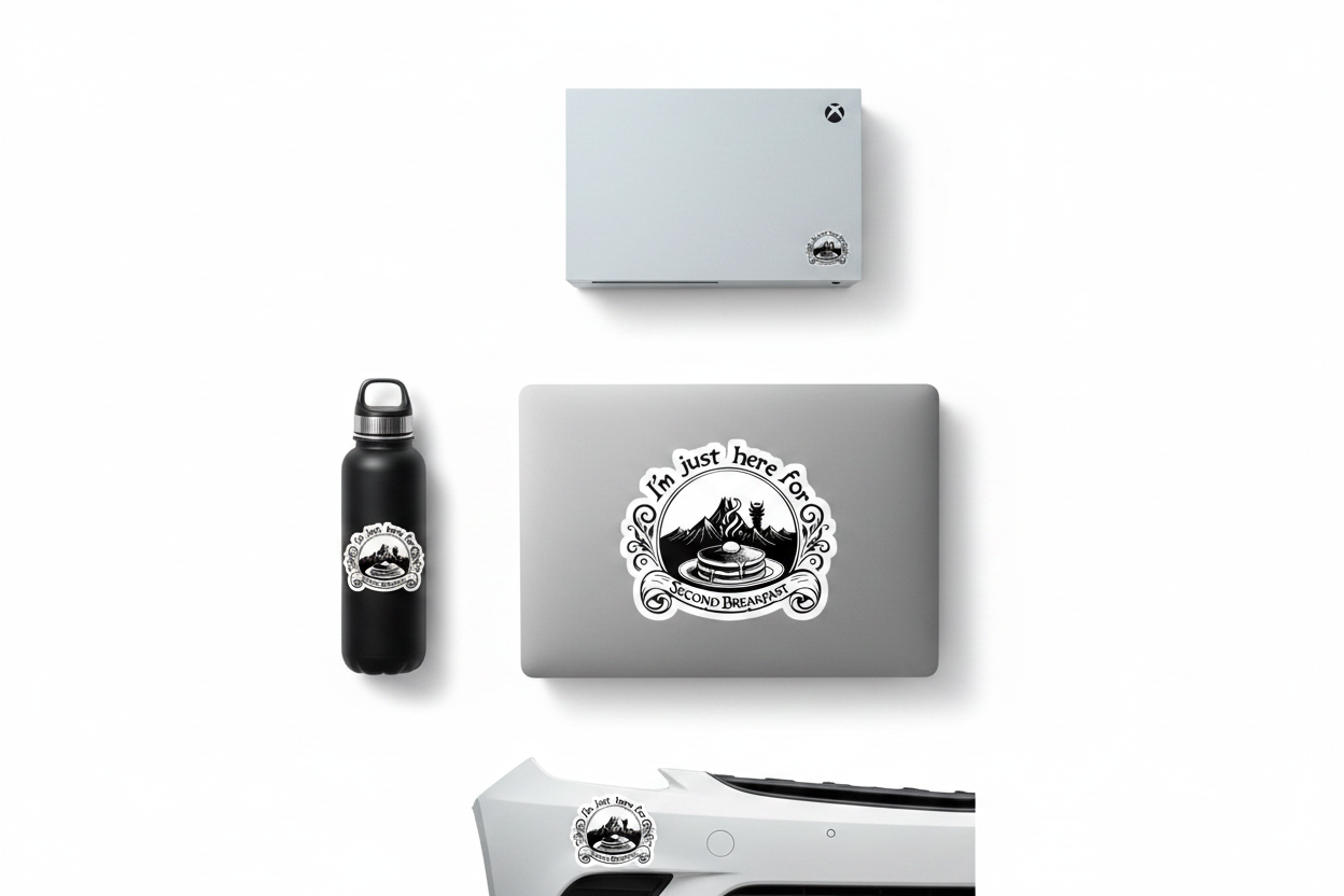 Second breakfast lotr - Stickers and More by Matthia